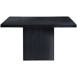 Meridian Furniture Belinda Square Black Solid Wood and Oak Veneer Dining Table