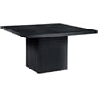 Meridian Furniture Belinda Square Black Solid Wood and Oak Veneer Dining Table