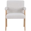 Meridian Furniture Woodloch Cream Boucle Fabric Accent Chair