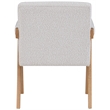 Meridian Furniture Woodloch Cream Boucle Fabric Accent Chair