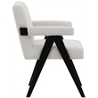 Meridian Furniture Woodloch Cream Boucle Fabric Accent Chair