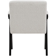 Meridian Furniture Woodloch Cream Boucle Fabric Accent Chair