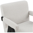 Meridian Furniture Woodloch Cream Boucle Fabric Accent Chair