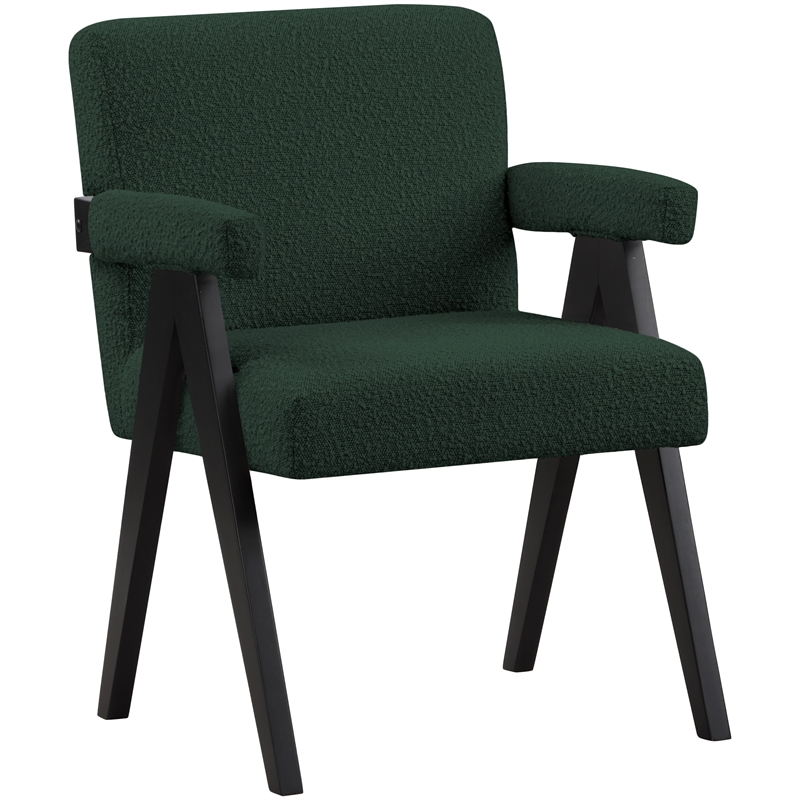 Meridian Furniture Woodloch Green Boucle Fabric Accent Chair