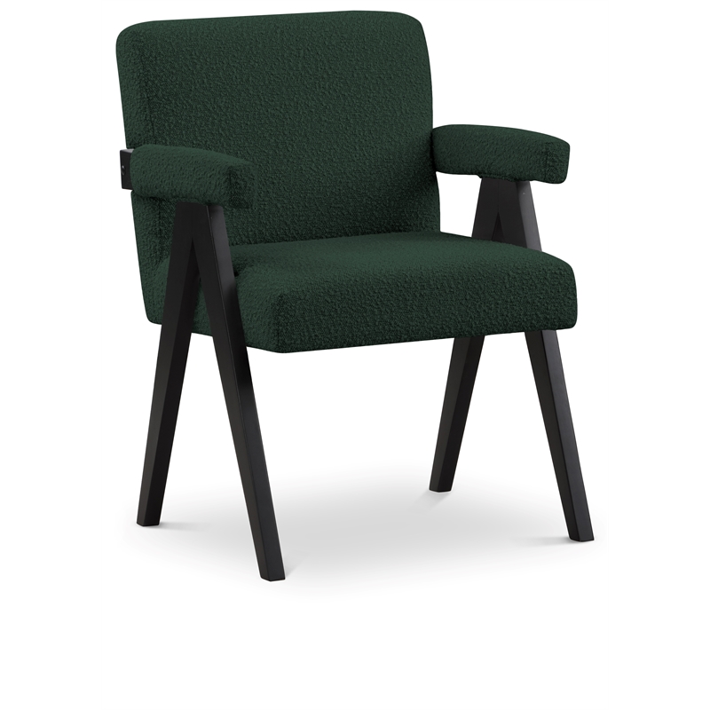 Meridian Furniture Woodloch Green Boucle Fabric Accent Chair