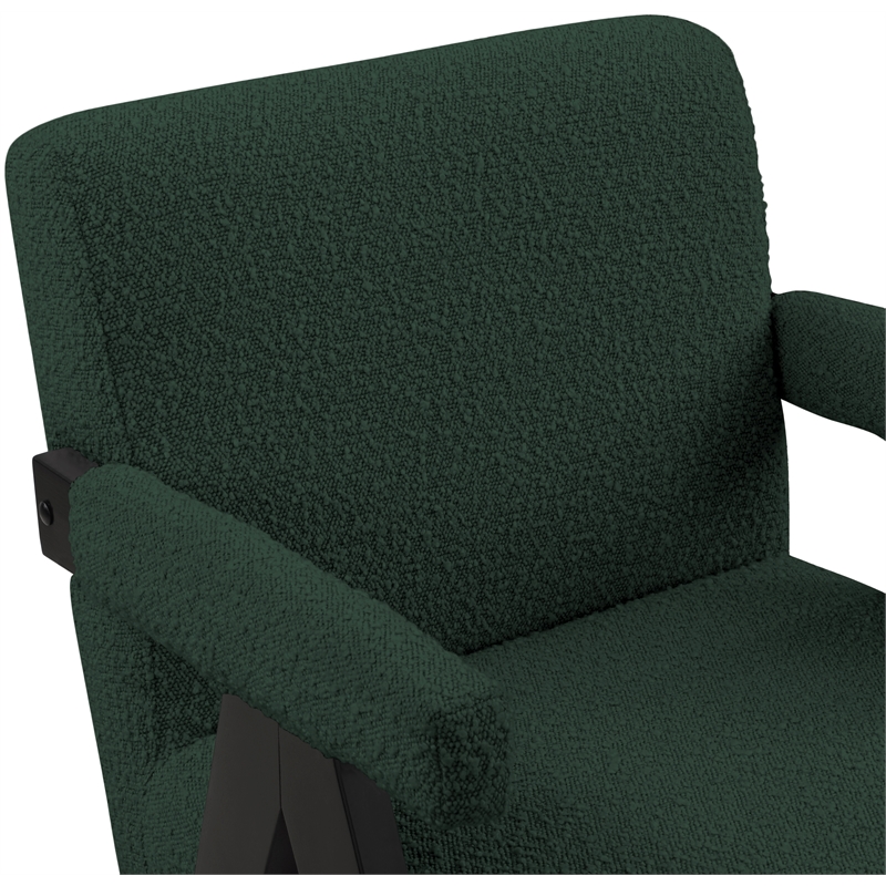 Meridian Furniture Woodloch Green Boucle Fabric Accent Chair
