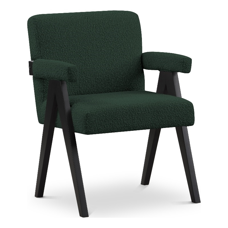 Meridian Furniture Woodloch Green Boucle Fabric Accent Chair