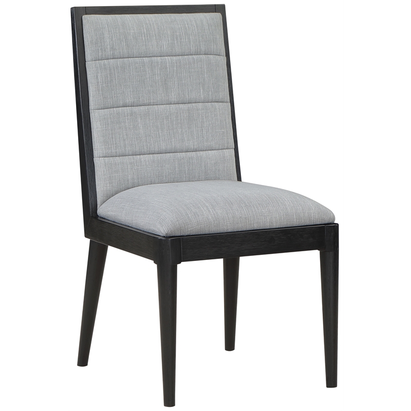 Meridian Furniture Bristol Grey Linen Textured Fabric Dining Chair (Set of 2)
