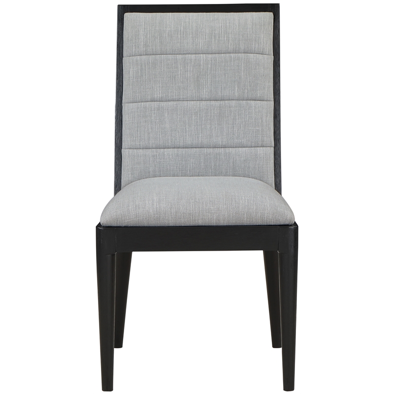 Meridian Furniture Bristol Grey Linen Textured Fabric Dining Chair (Set of 2)