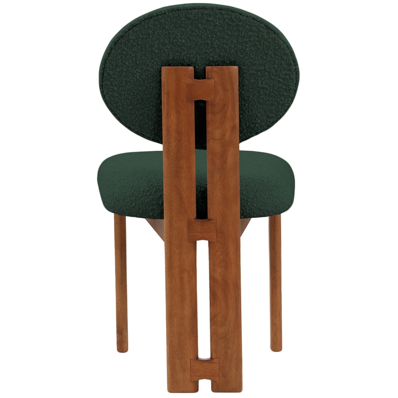 Meridian Furniture Napa Green Boucle Fabric Dining Chair (Set of 2)