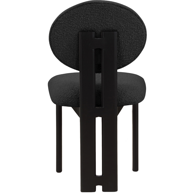 Meridian Furniture Napa Black Boucle Fabric Dining Chair (Set of 2)
