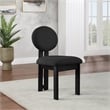 Meridian Furniture Napa Black Boucle Fabric Dining Chair (Set of 2)