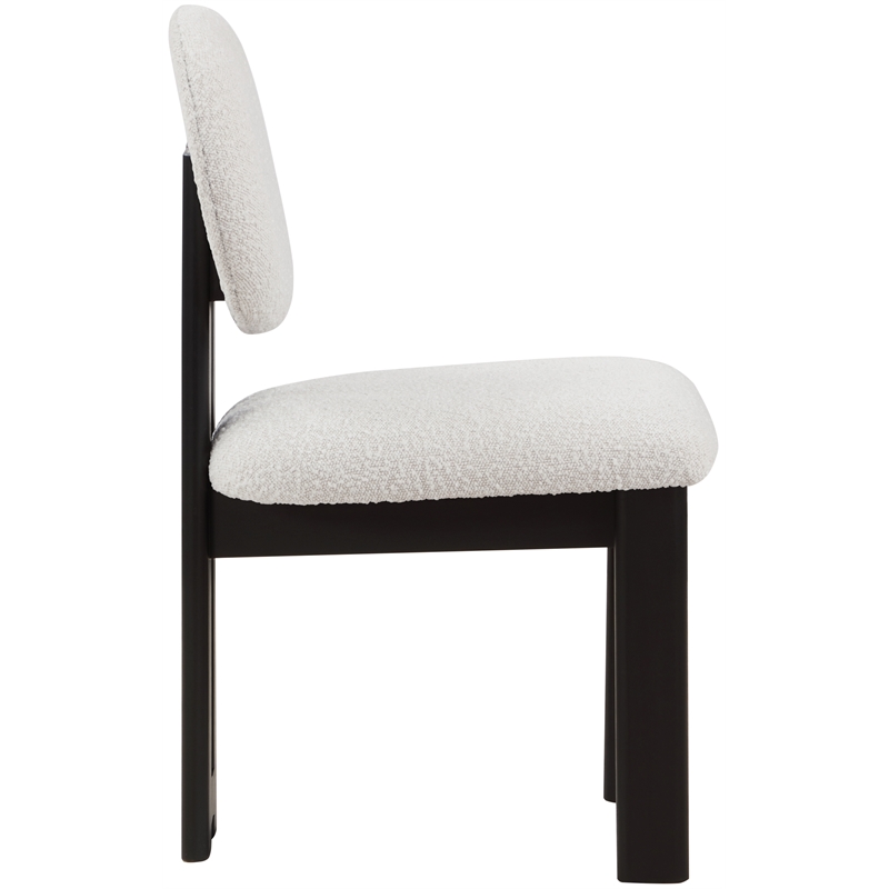 Meridian Furniture Napa Cream Boucle Fabric Dining Chair (Set of 2)