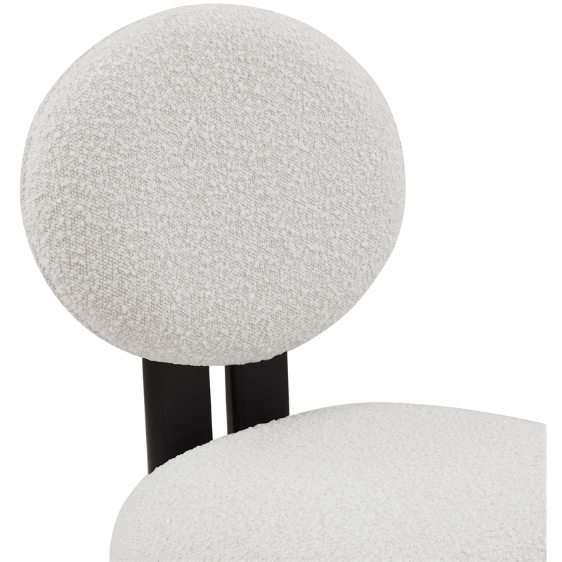 Meridian Furniture Napa Cream Boucle Fabric Dining Chair (Set of 2)