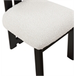 Meridian Furniture Napa Cream Boucle Fabric Dining Chair (Set of 2)