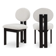 Meridian Furniture Napa Cream Boucle Fabric Dining Chair (Set of 2)