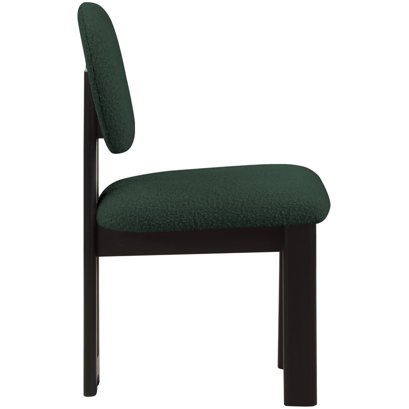 Meridian Furniture Napa Green Boucle Fabric Dining Chair (Set of 2)
