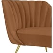 Meridian Furniture Margo Saddle Velvet Chaise