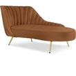 Meridian Furniture Margo Saddle Velvet Chaise