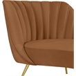 Meridian Furniture Margo Saddle Velvet Chaise