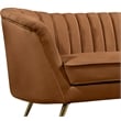 Meridian Furniture Margo Saddle Velvet Loveseat