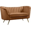 Meridian Furniture Margo Saddle Velvet Loveseat