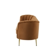 Meridian Furniture Margo Saddle Velvet Sofa