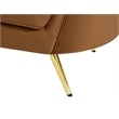 Meridian Furniture Margo Saddle Velvet Sofa