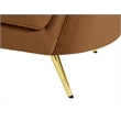 Meridian Furniture Margo Saddle Velvet Sofa