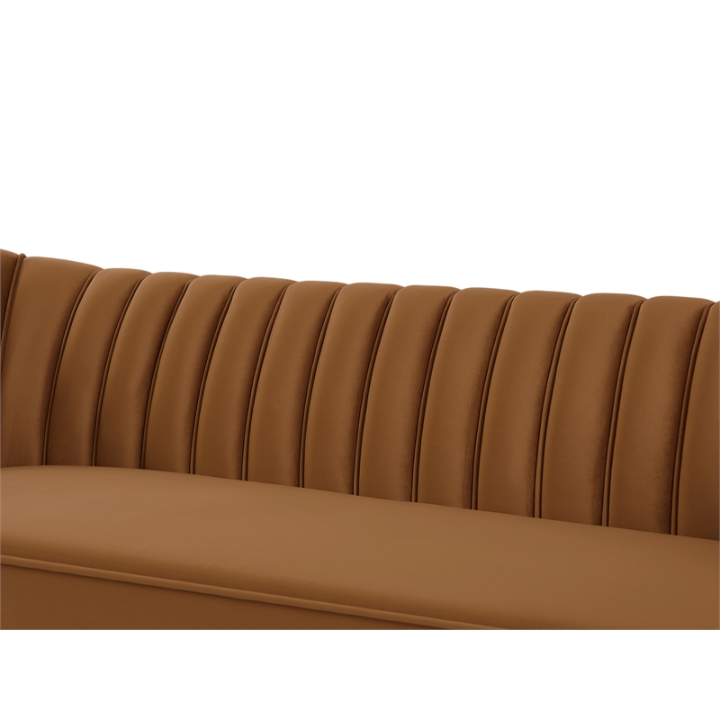Meridian Furniture Margo Saddle Velvet Sofa