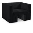 Meridian Furniture Henson Black Velvet Chair