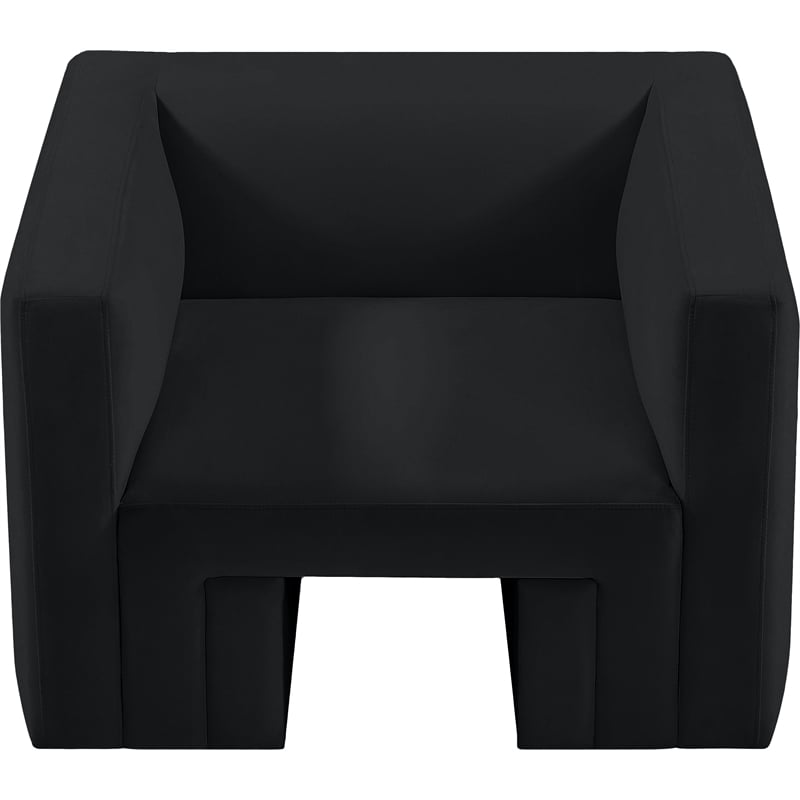 Meridian Furniture Henson Black Velvet Chair