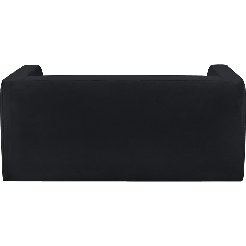 Meridian Furniture Henson Black Velvet Loveseat