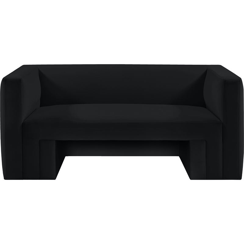 Meridian Furniture Henson Black Velvet Loveseat