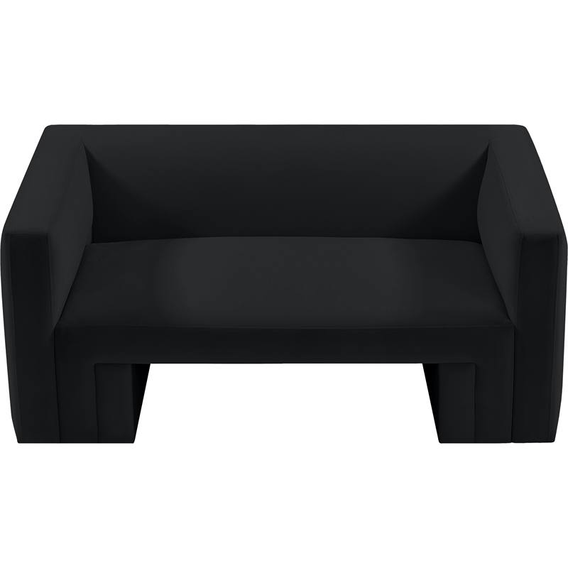 Meridian Furniture Henson Black Velvet Loveseat