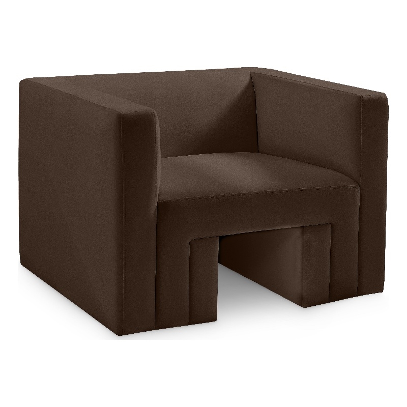Meridian Furniture Henson Brown Velvet Chair