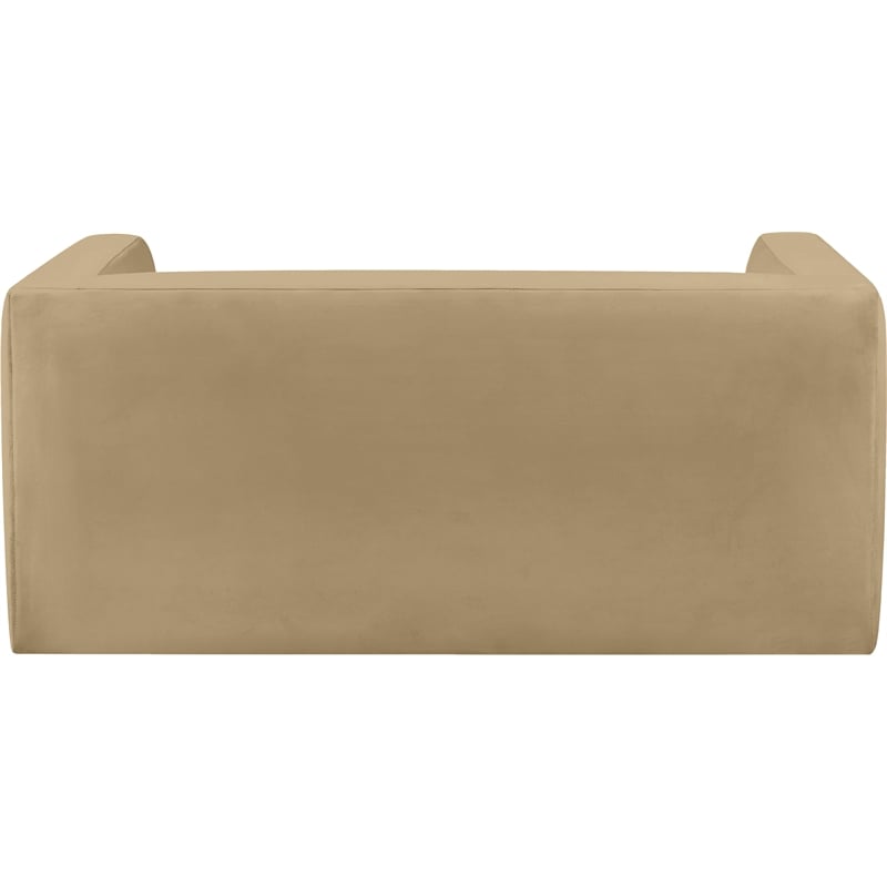 Meridian Furniture Henson Camel Velvet Loveseat