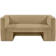 Meridian Furniture Henson Camel Velvet Loveseat