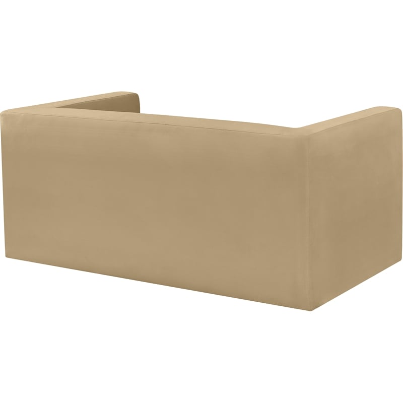 Meridian Furniture Henson Camel Velvet Loveseat
