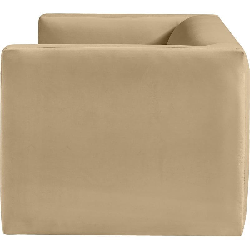 Meridian Furniture Henson Camel Velvet Loveseat