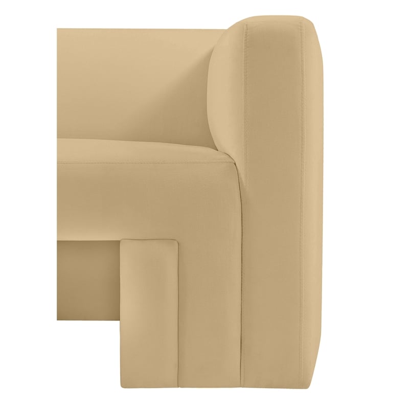 Meridian Furniture Henson Camel Velvet Loveseat