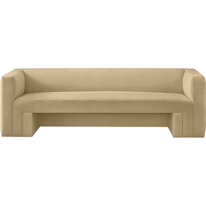 Meridian Furniture Henson Camel Velvet Sofa