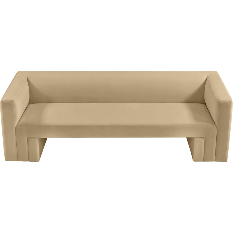 Meridian Furniture Henson Camel Velvet Sofa