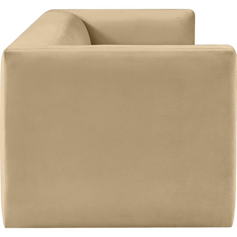 Meridian Furniture Henson Camel Velvet Sofa