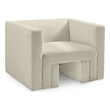 Meridian Furniture Henson Cream Velvet Chair