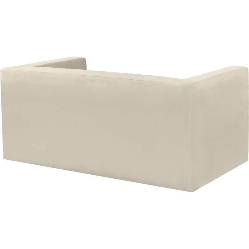 Meridian Furniture Henson Cream Velvet Loveseat