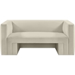 Meridian Furniture Henson Cream Velvet Loveseat