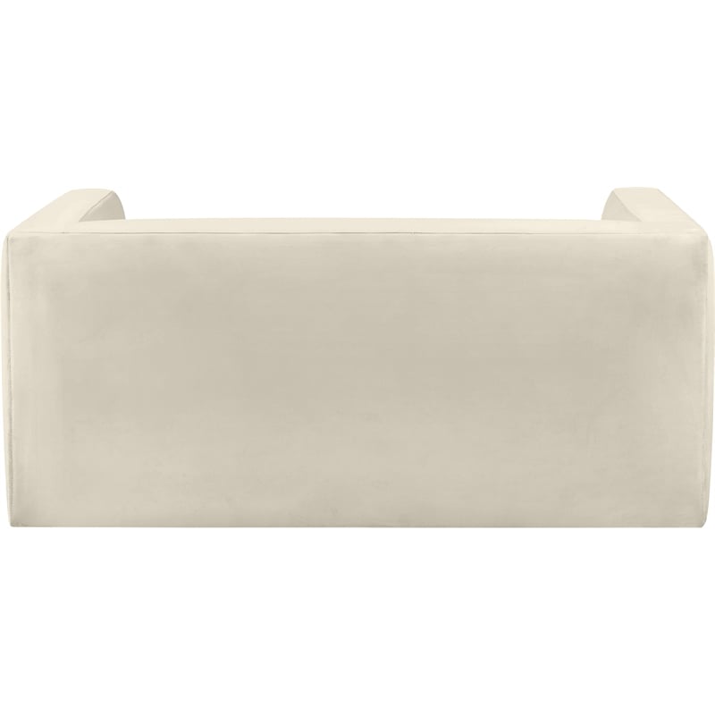 Meridian Furniture Henson Cream Velvet Loveseat