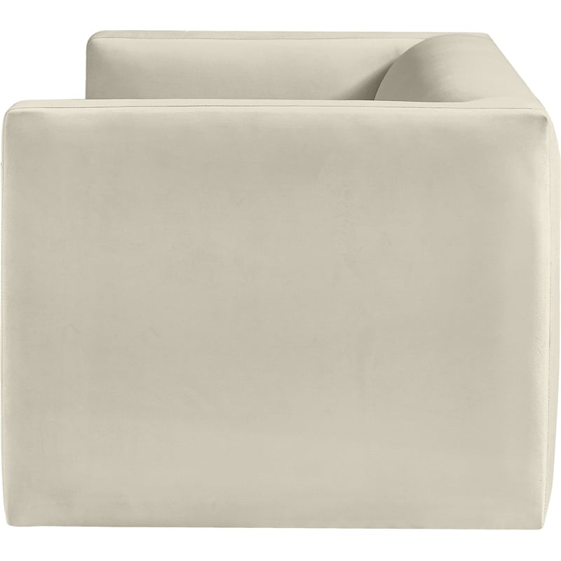 Meridian Furniture Henson Cream Velvet Loveseat