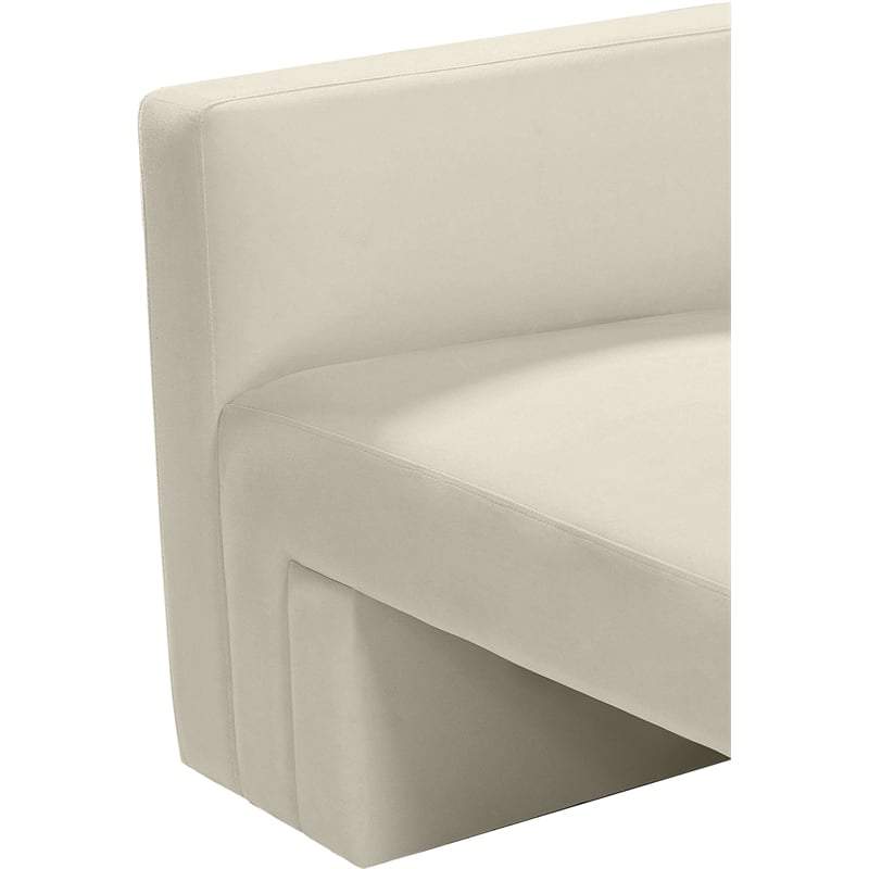 Meridian Furniture Henson Cream Velvet Loveseat